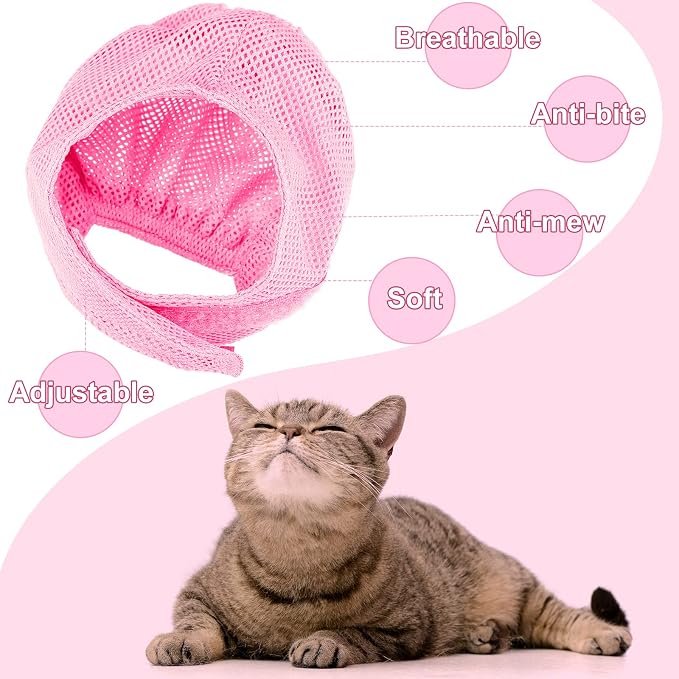 9 Pcs Cat Bathing Bag Set Cat Shower Bag Anti Bite and Scratch - Image 3