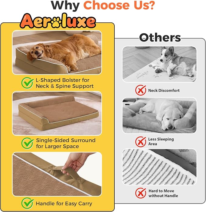Dog Bed Large Sized Dogs, XXL Orthopedic Dog Bed - Image 3
