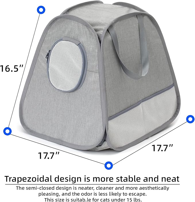 Collapsible Portable Cat Litter Box Standard - Image 2