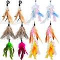 12 Pack Cat Wand Feather Toy Refills by miwooim