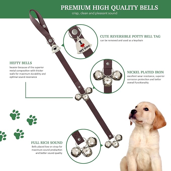 Caldwell's Pet Supply Co. Dog Potty Bells, Dog Door Bell, Bells To Go Outside - Image 2