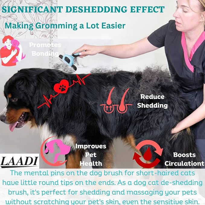 LAADI Deshedding Tool for Dogs and Cats - Image 7