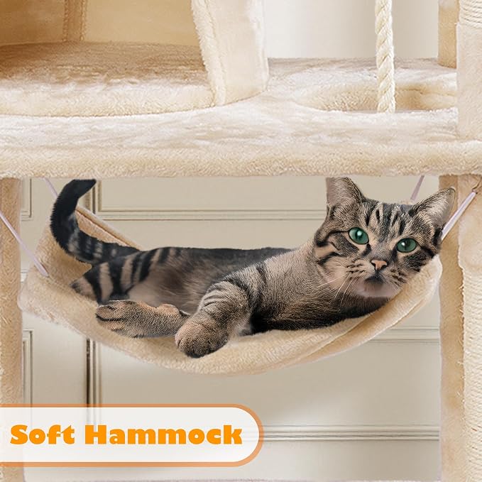 Yaheetech 62.5inches Cat Tree Cat Tower Kitten Condo - Image 5