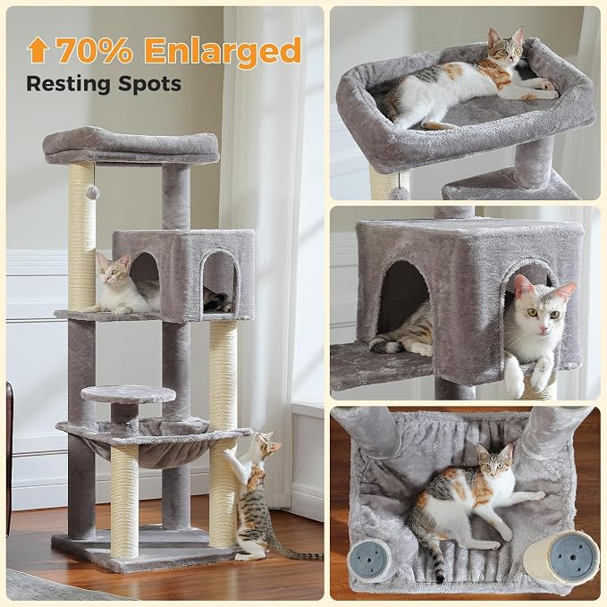 Large Cat Tree with Reinforced Scratching Posts - Image 4