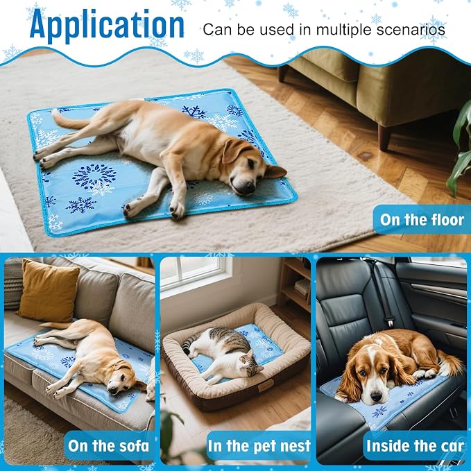 Upgrade Dog Cooling Mat Portable Water Injection Pet Cooling Pad Summer Self - Image 5