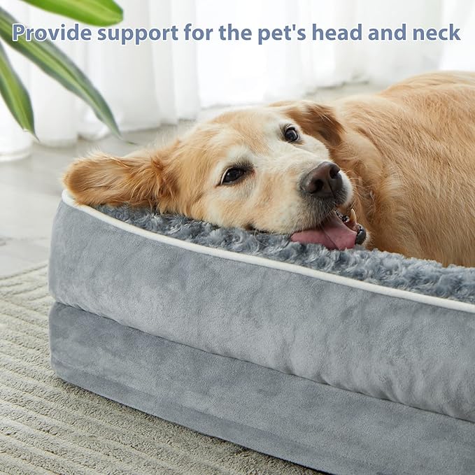 BFPETHOME Orthopedic Dog Bed for Extra Large Dogs-Big Waterproof Sofa Dog Bed - Image 2