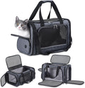 Cat Carrier Pet Travel Carrier by Airplane Approved Under seat, TSA Airline by GROXKOX
