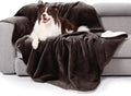 gogobunny Waterproof Bed Blanket, Reversible Sherpa Fleece Throw Blanket by gogobunny