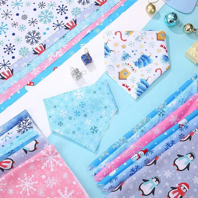 Weewooday 50 Pcs Winter Bandanas Bulk - Image 5