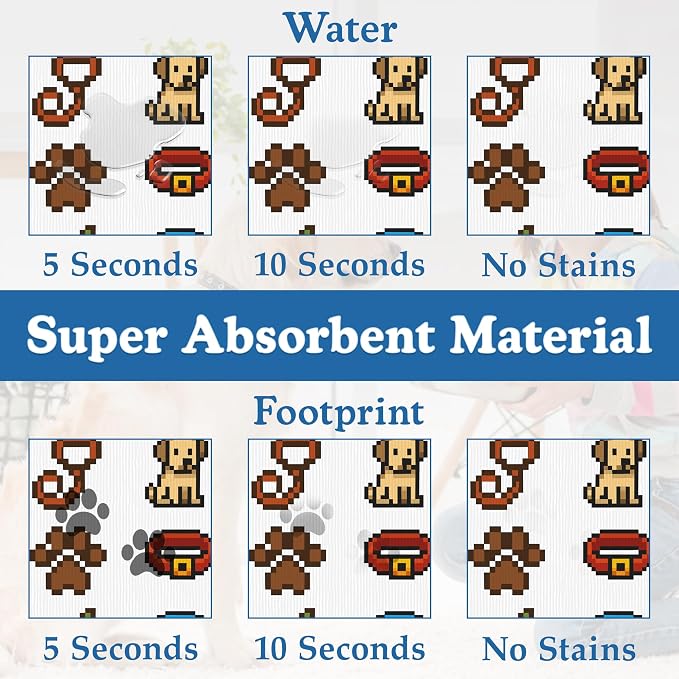 Dog Fun Pet Feeding Mat–Christmas Stocking Quick Dry Absorbent Dog Cat Food Mat - Image 3