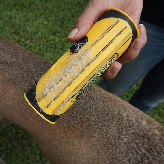 King Kanine Pet Grooming Brush, Self Cleaning Deshedding | Multi-Use Tool - Image 2
