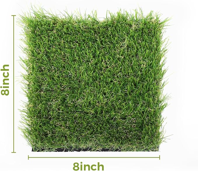 Artificial Grass Rug Indoor Outdoor, 8 x 8Inch Faux Grass Turf Sample, - Image 2