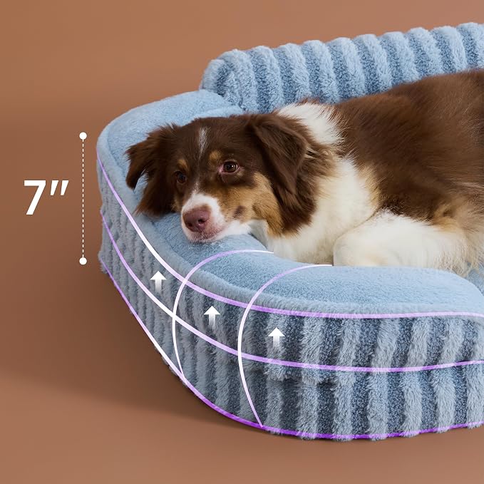 LE SURE Cute Dog Beds for Extra Large Dogs, Orthopedic Waterproof XL Pet Bed - Image 2