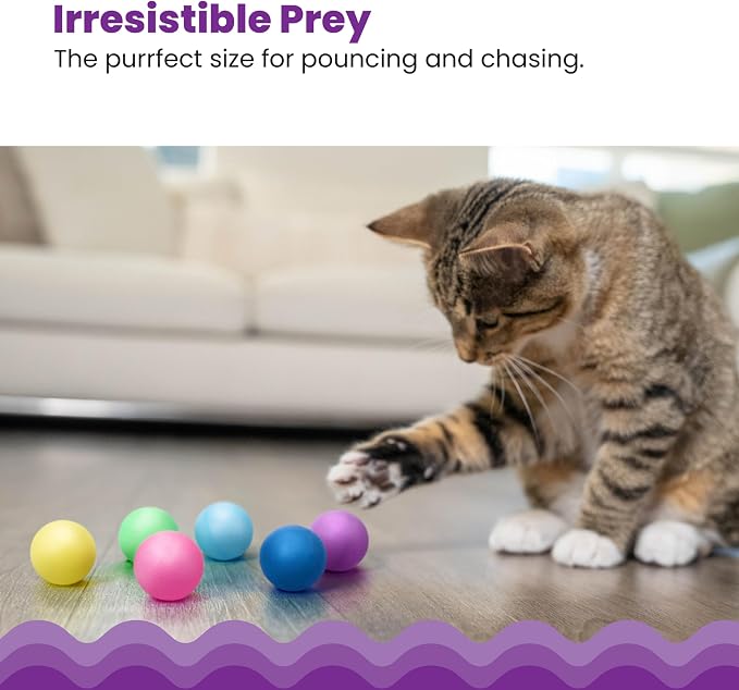 Catstages Replacement Balls for Cat Track Toys, 6 Pack - Image 4