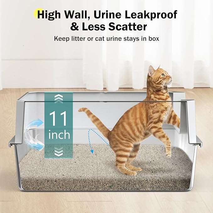 Stainless Steel Litter Box, Extra Large Litter Boxes - Image 2