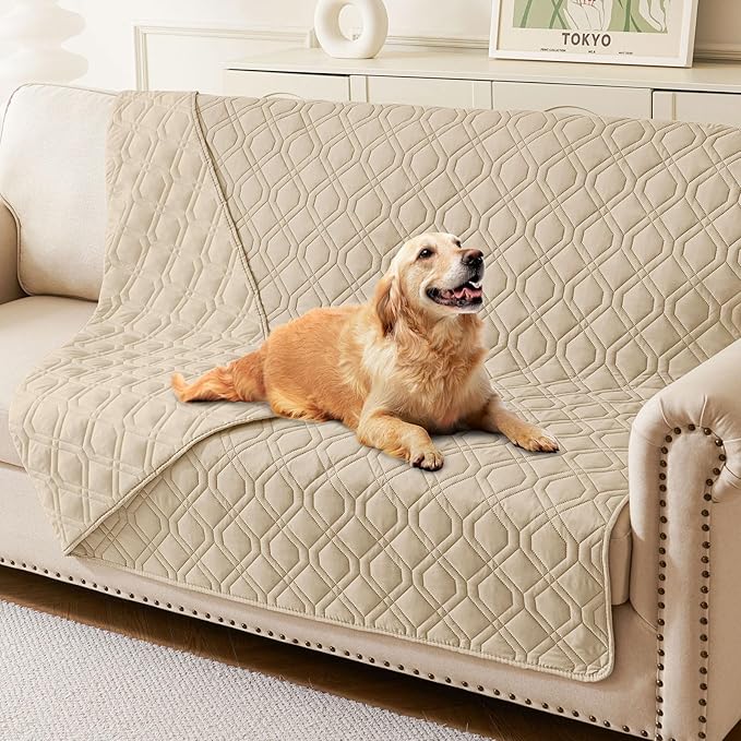 hyha Waterproof Dog Bed Blanket, Soft Pet Blankets, Waterproof Couch Cover by hyha