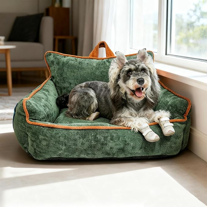Orthopedic Dog Bed with Memory Foam, Washable Plush Pet Bed - Image 3