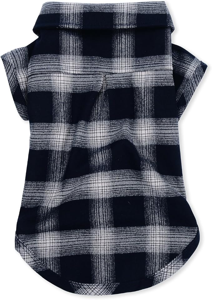 Koneseve Dog Shirt Pet Plaid Clothes T-Shirt Sweater Breathable - Image 2