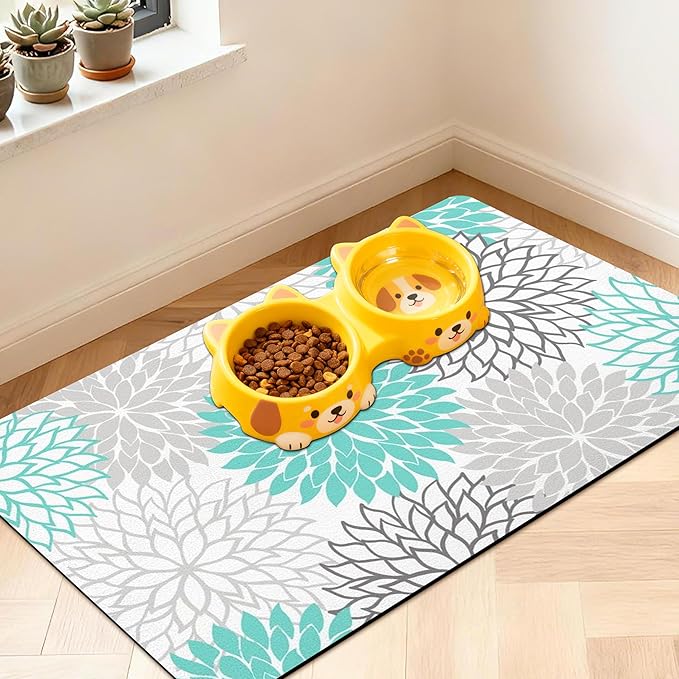 Pet Feeding Mat for Floors Waterproof Dog Mat for Food and Water Absorbent by Unknown