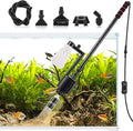 AQQA Aquarium Gravel Cleaner, 6-in-1 Electric Fish Tanks Gravel Vacuum Cleaner by AQQA