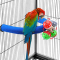 U Shape Parrot Perch Stand Toy Bird Platform Sand Paw Grinding Clean Stick by FrgKbTm