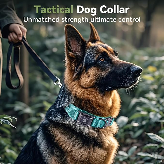 2025 Upgrade Waterproof AirTag Dog Collar, Military Tactical Dog Collar - Image 2
