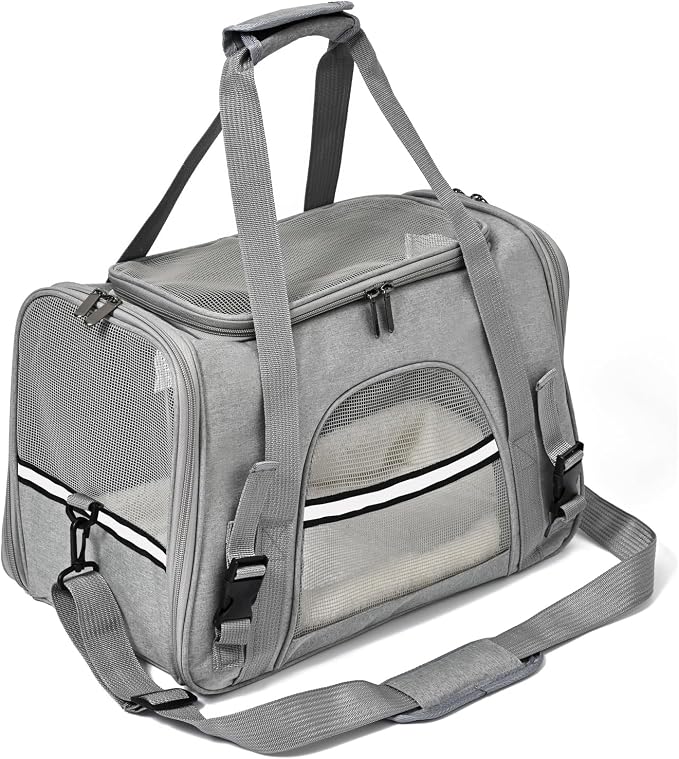Dog Cat Carrier Soft for Small Pet Up to 16 Lbs TSA Airline Approved Travel by Unknown