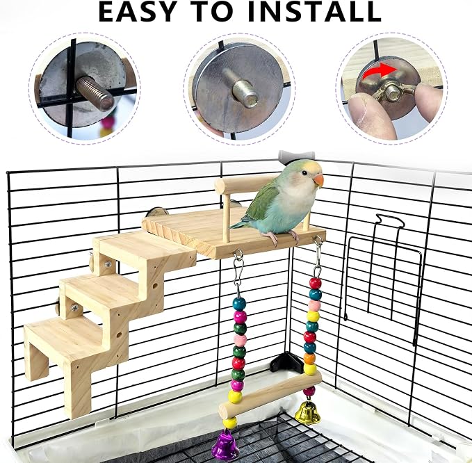 kathson Bird Perches Cage Toys - Image 6