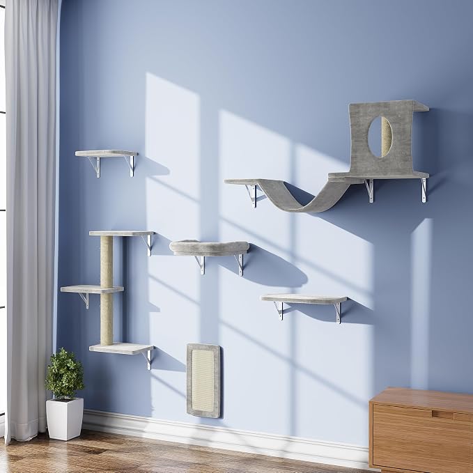NUNU LAB Wall Mounted Cat Furniture Set by NUNULAB