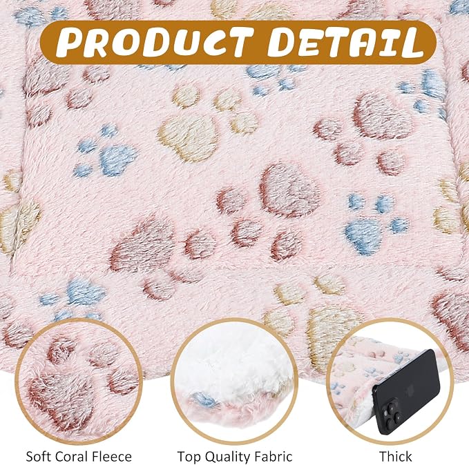 Tuanse 4 Pack Ultra Soft Dog Cat Bed Mat Small Animal Guinea Pig Bed - Image 5