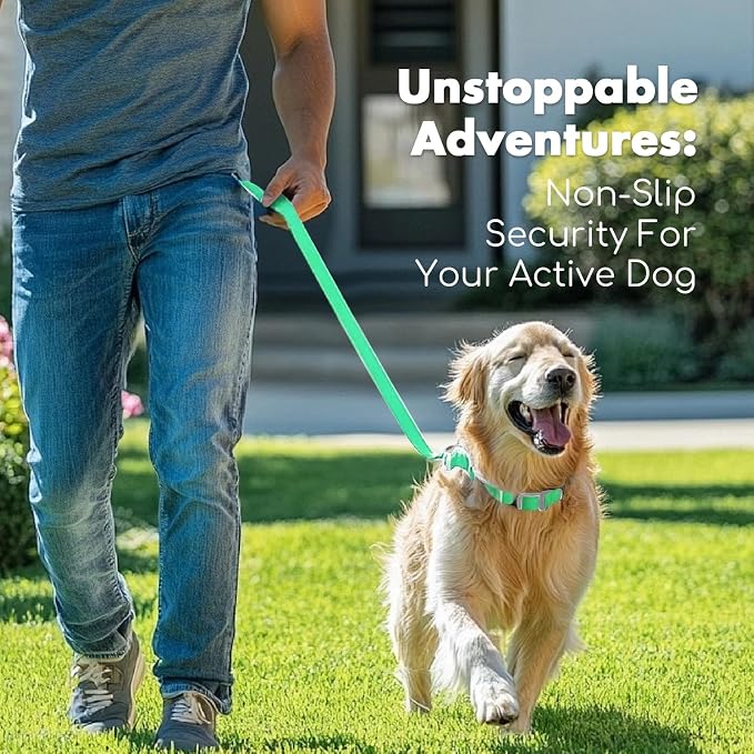 4.2FT Dog Collar and Leash Set, PVC Waterproof Adjustable Odor Proof Pet - Image 6