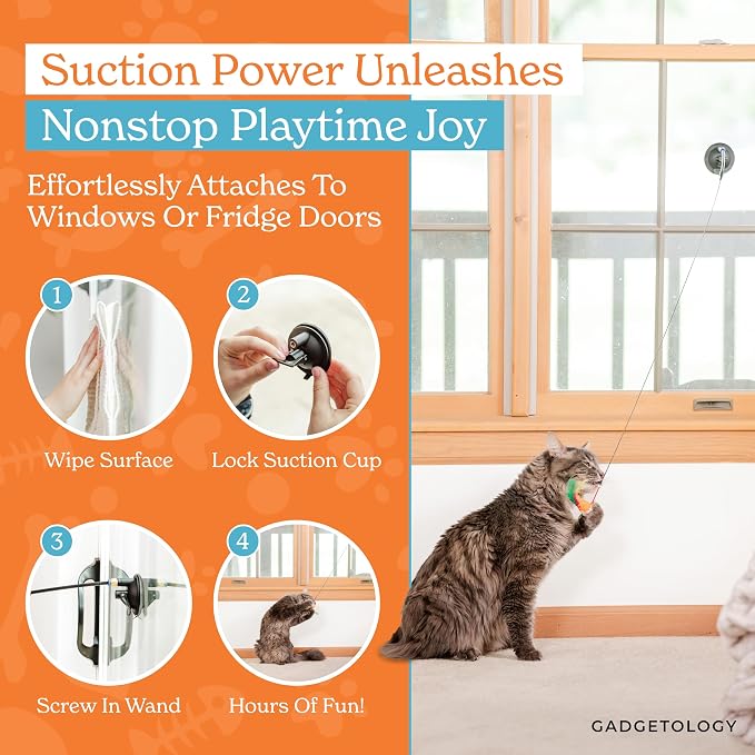 18pcs Interactive Cat Toys for Indoor Cats Suction Cup Cat Toys for Indoor Cats - Image 4