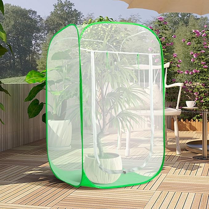 59" x 35" x 35" Pop Up Garden Mesh Plant Cover, Plant Protectors Mesh Plant - Image 5