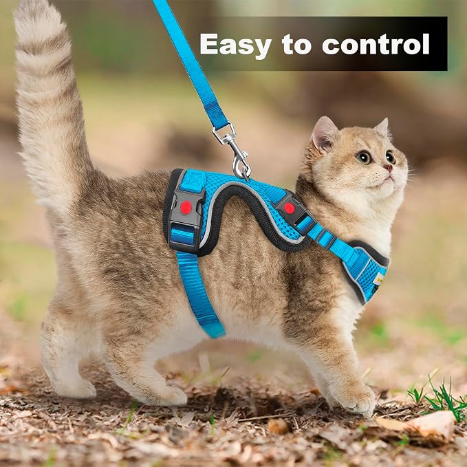 Cat Harness and Leash for Walking, Retractable Cat Harnesses and Leash Set - Image 5