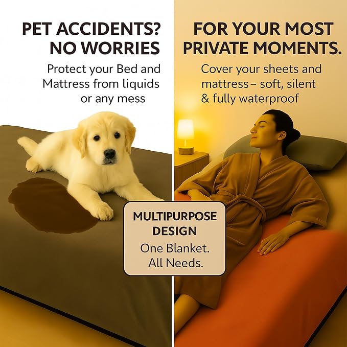 Waterproof Blanket for Bed or Couch – Soft and Leakproof Waterproof Throw - Image 2