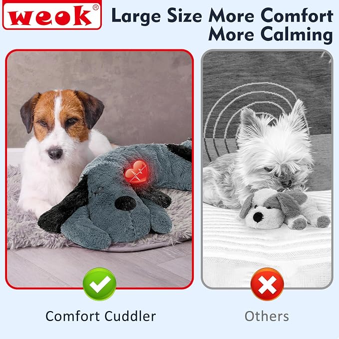Puppy Heartbeat Toy for Separation Anxiety Relief, Heartbeat Stuffed Animal - Image 3