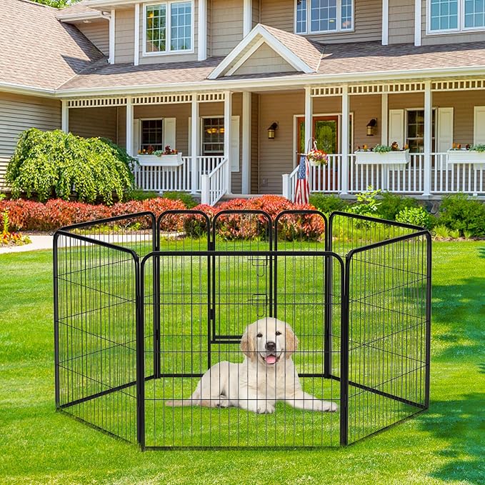 BestPet | Dog Playpen Extender | 32 Inch, 2 Panels | Heavy Duty Metal Pet - Image 2