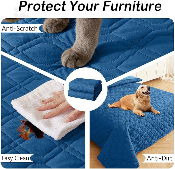hyha Waterproof Dog Bed Blanket, Soft Pet Blankets, Waterproof Couch Cover - Image 5