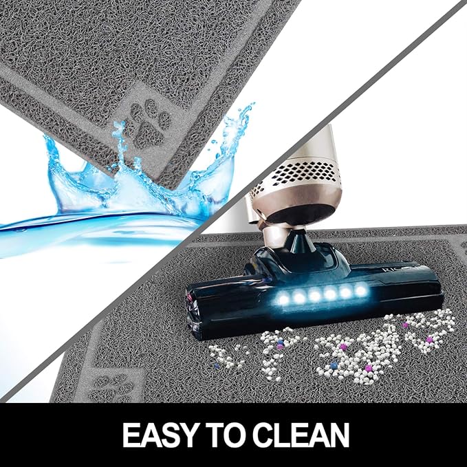 Pet Feeding Mat for Small Dogs and Cats 24" x 16" Flexible and Waterproof Dog - Image 4