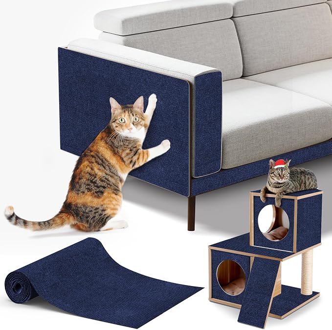 Cat Scratching mat Self-Adhesive, Trimmable Furniture Protector by ALEIFLEforKidsAdultsCosplayGift