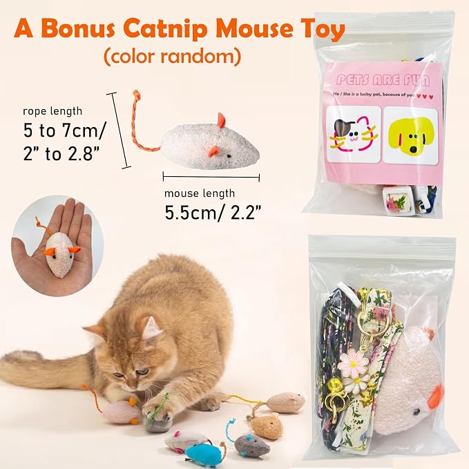 2 Pack Cotton Breakaway Cat Collars Set - Image 3