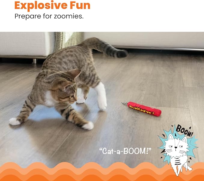 Catstages Green Magic Dynamite Stick Catnip Cat Toy - Image 3