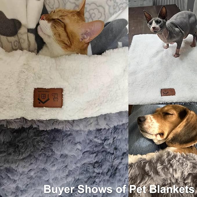 Cat Blanket for Indoor Cats Ultra-Soft Plush Small Blanket Machine Washable - Image 8