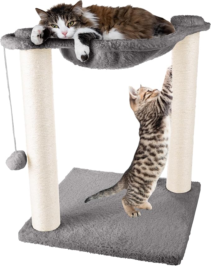Cat Hammock with Scratching Posts by PETMAKER