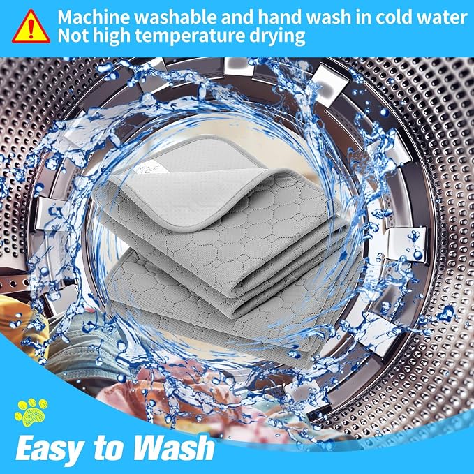 BINGPET Waterproof Dog Food Mat Non-Slip 2 Pcs, 35.4" X 23.6" Anti-Slipextra - Image 4