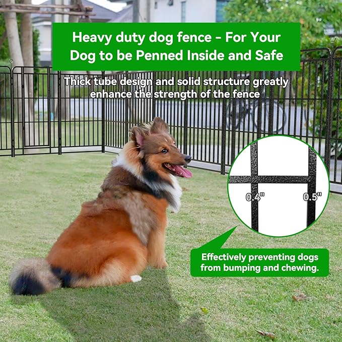 Heavy Duty Dog Playpen: 8 Steel Panels 47" Height, Square Steel Pipe - Image 5