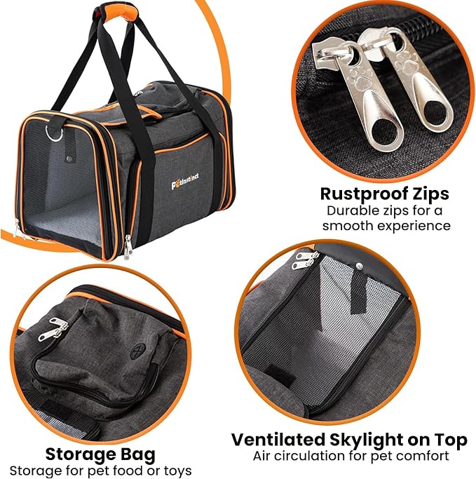 TSA Airline Approved Expandable Pet Carrier, - Image 3
