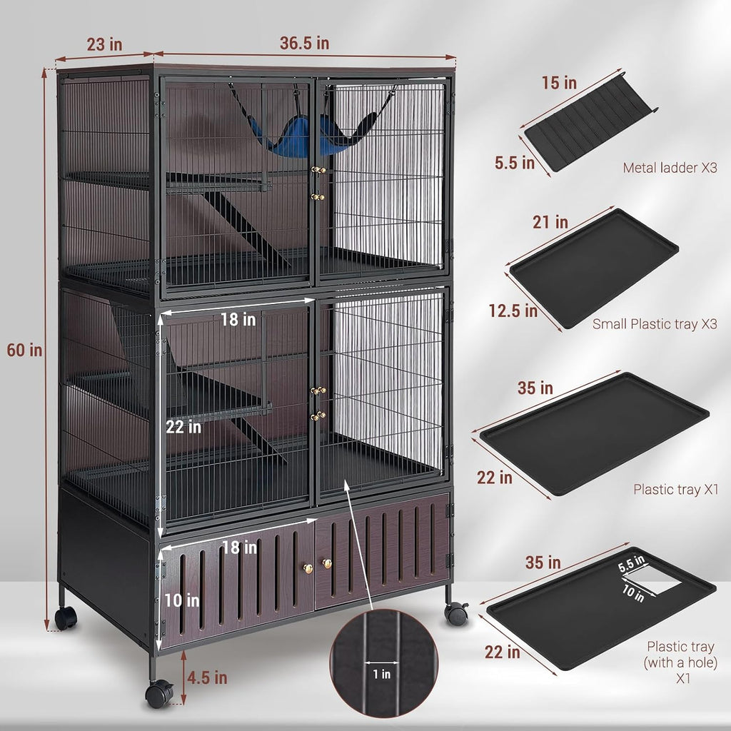 Small Animal Cage, 60" High - GlobalHabitat Supply