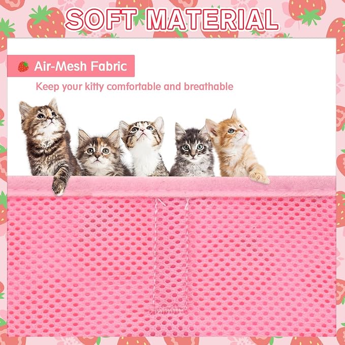 PUPTECK Soft Mesh Cat Vest Harness and Leash Set Puppy Padded Pet Harnesses - Image 4