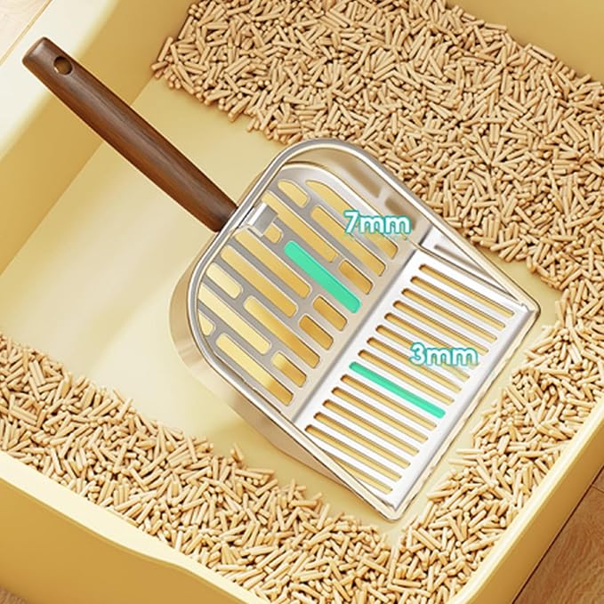 Wooden Cat Litter Scoop, Kitten Poop Shovel, 5.63x11.02 Inches Shovel - Image 6